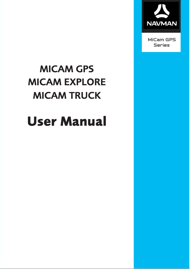 Page 1 de la notice Manuel utilisateur Navman MiCam Truck