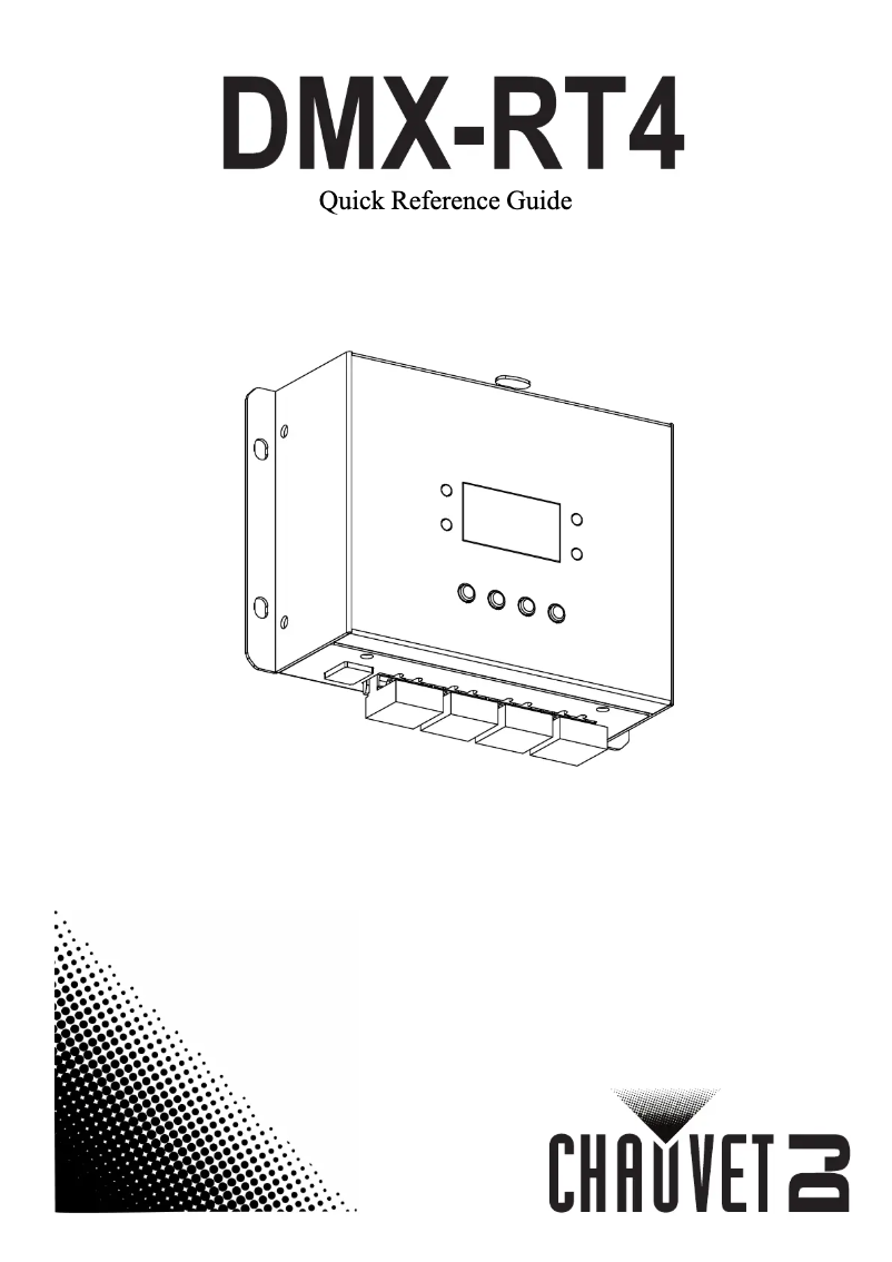 Page 1 de la notice Manuel utilisateur Chauvet DMX-RT4