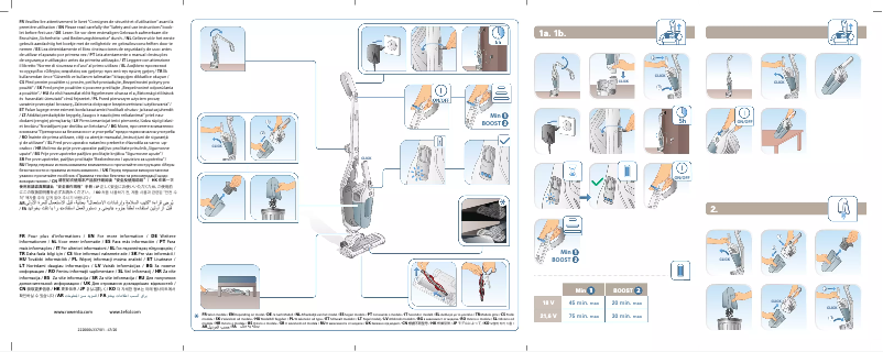 Image de la première page du manuel de l'appareil Dual Force 2 in 1 RH6756