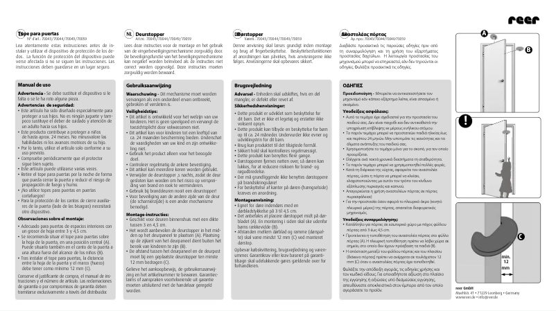 Page 1 de la notice Manuel utilisateur Reer 70059