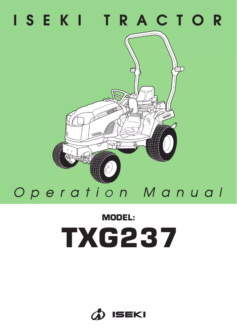 Image de la première page du manuel de l'appareil TXG237