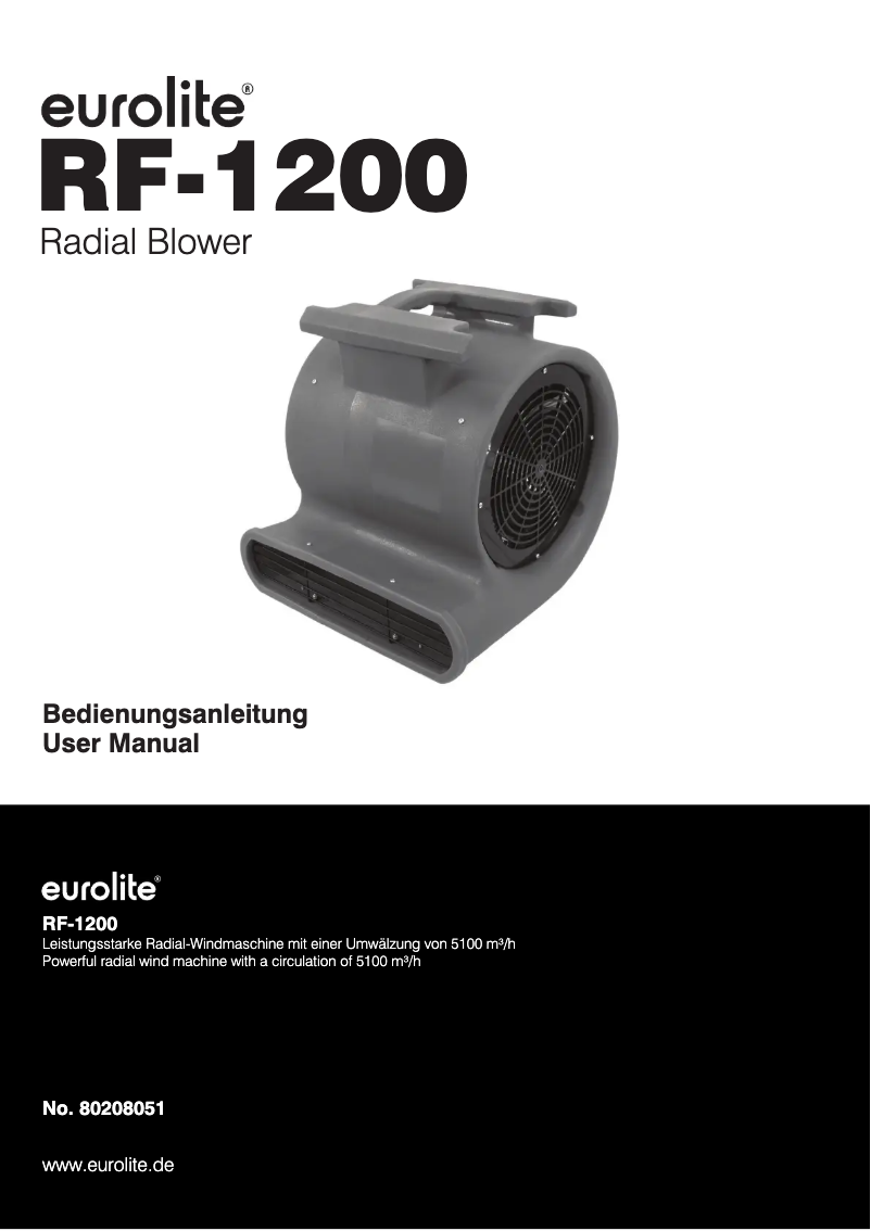 Página 1 del manual Manual de usuario Eurolite RF-1200