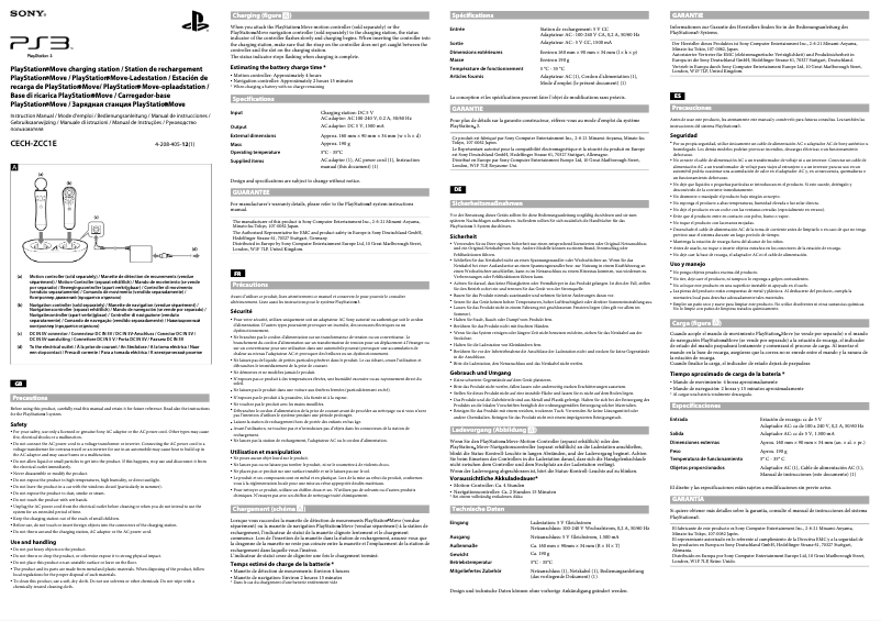 Page n°1 - Manuel utilisateur Sony PlayStation Move PS3