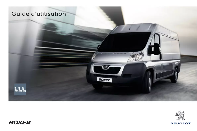 Page n°1 - Manuel utilisateur Peugeot Boxer (2012)