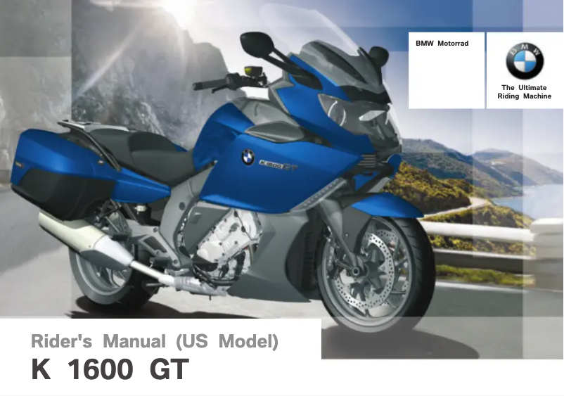 Image de la première page du manuel de l'appareil K 1600 GT (2013)