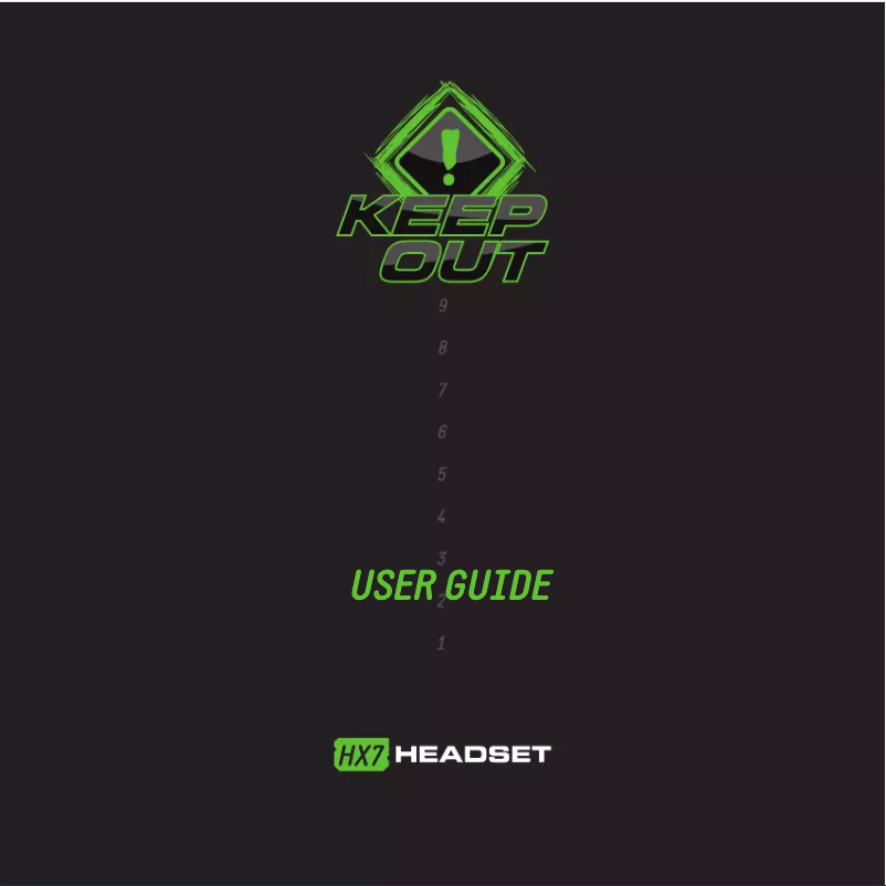 Page 1 de la notice Manuel utilisateur KeepOut HX7