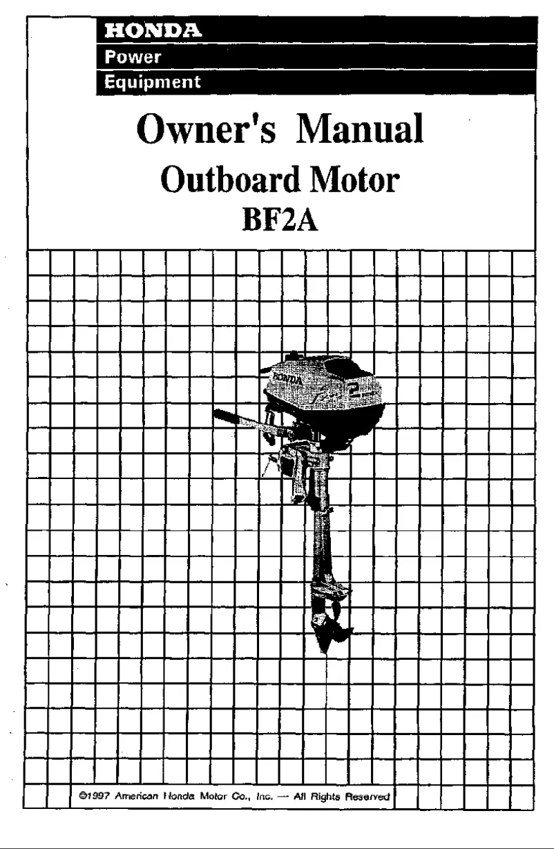 Image de la première page du manuel de l'appareil BF2A (1997)