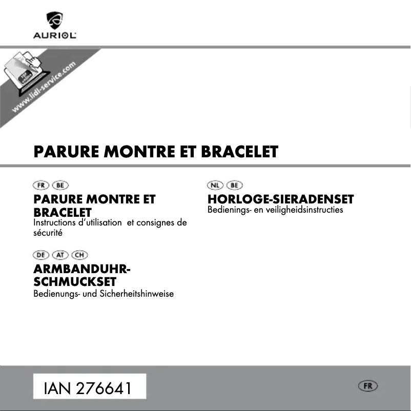 Página 1 del manual Manual de usuario Auriol IAN 276641