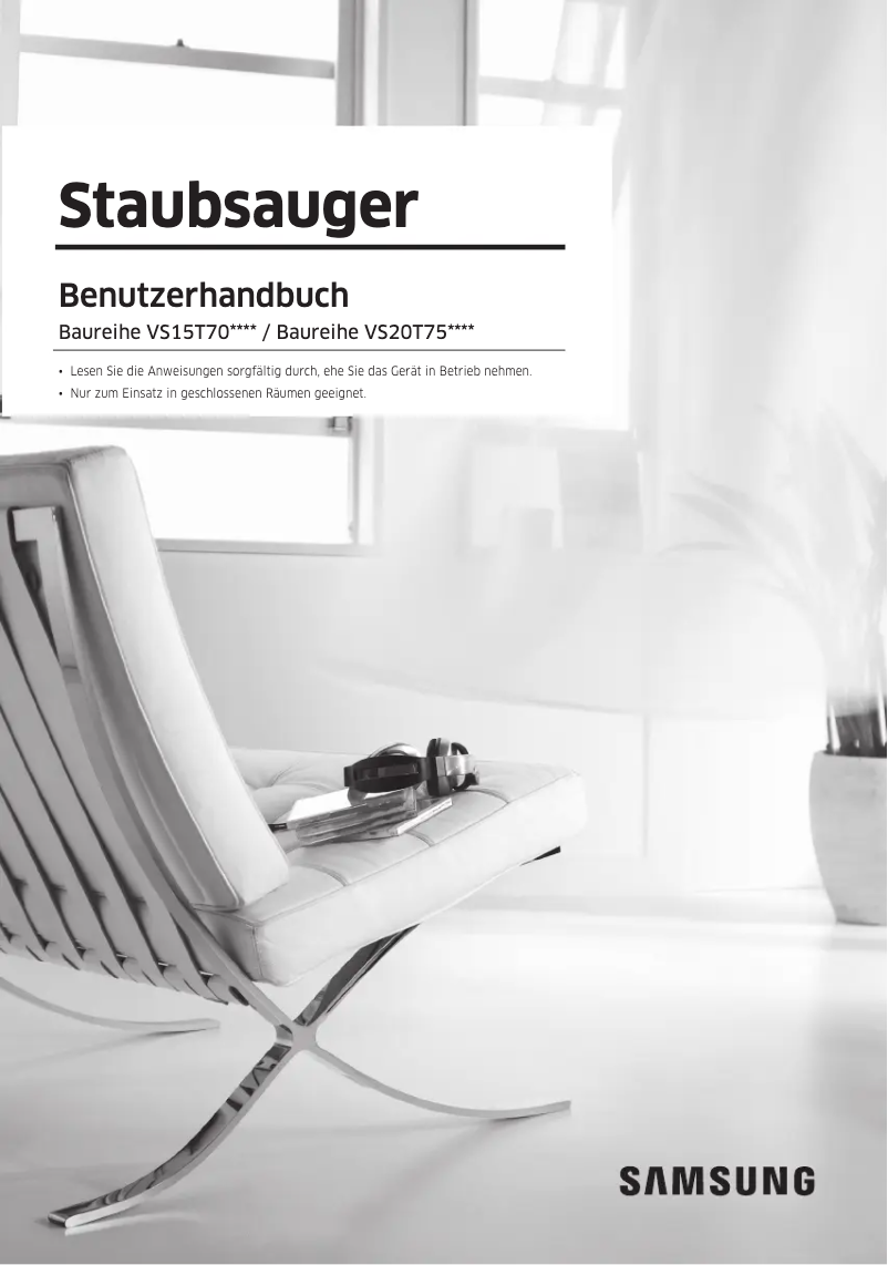 Page 1 de la notice Manuel utilisateur Samsung VS15T7031R1