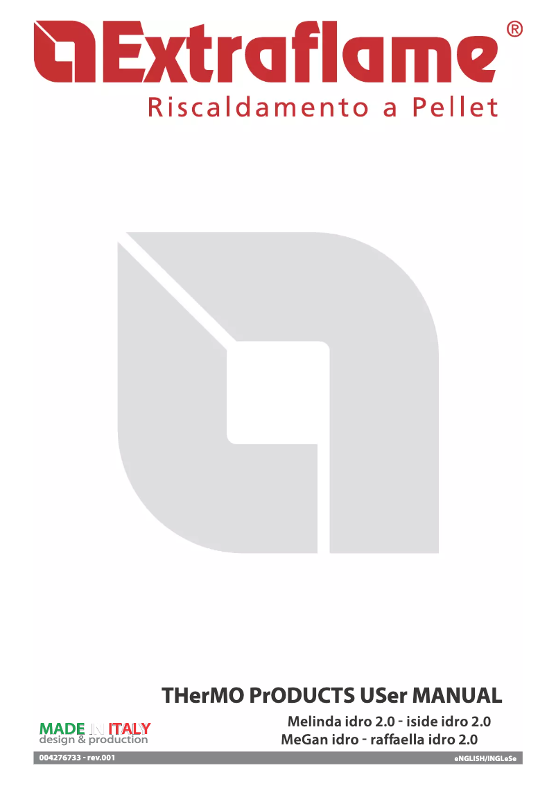 Imagen de la primera página del manual del dispositivo Melinda Idro Steel 2.0