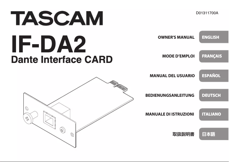 Page 1 de la notice Manuel utilisateur Tascam SS-R250N