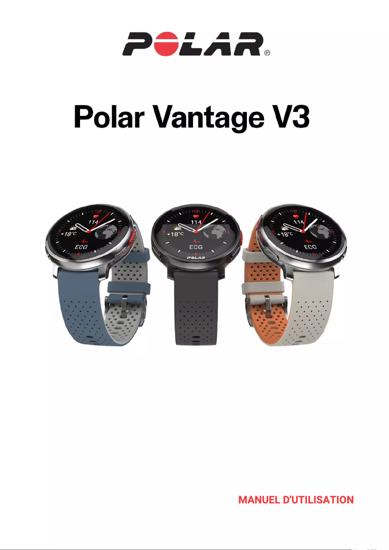 Image de la première page du manuel de l'appareil Vantage V3