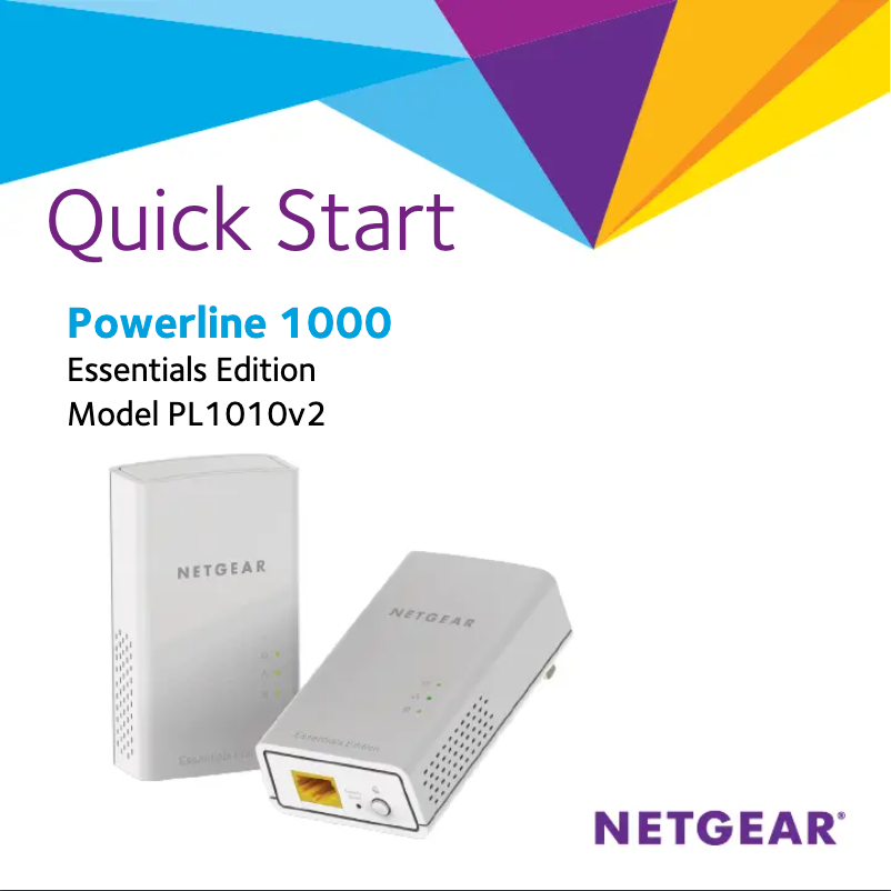 Page n°1 - Guide d'installation Netgear PL1010v2