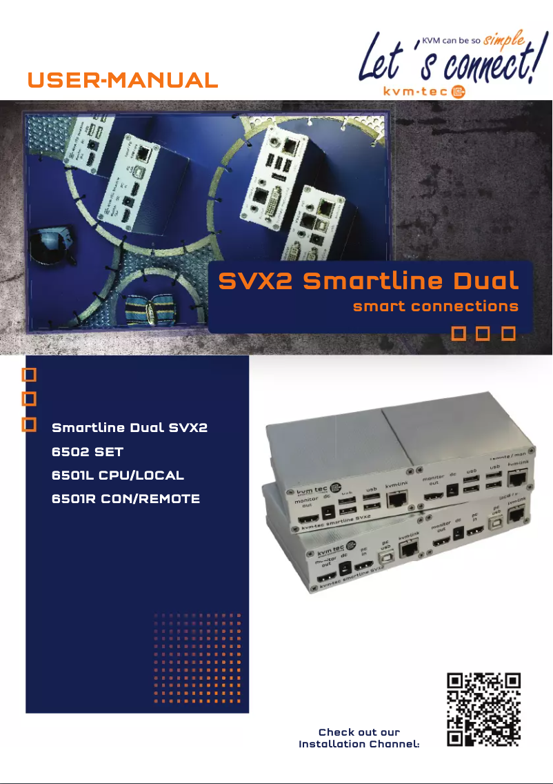 Image de la première page du manuel de l'appareil Smartline SVX2R