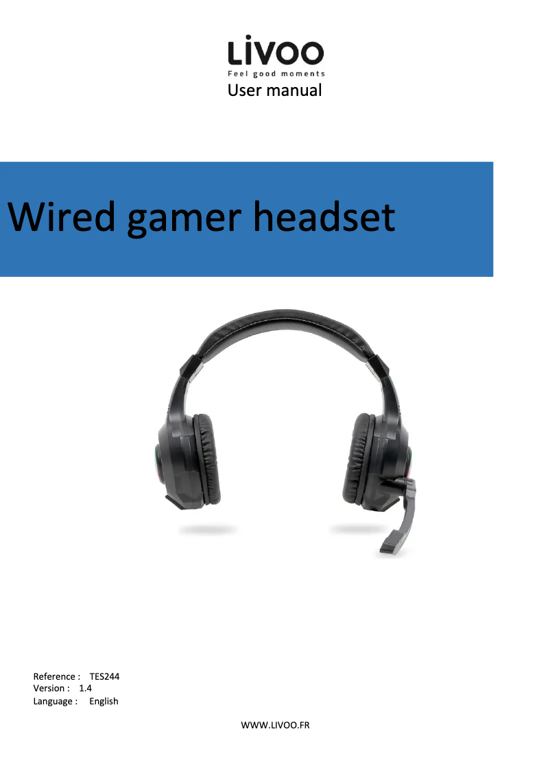 Page 1 de la notice Manuel utilisateur Livoo TES244