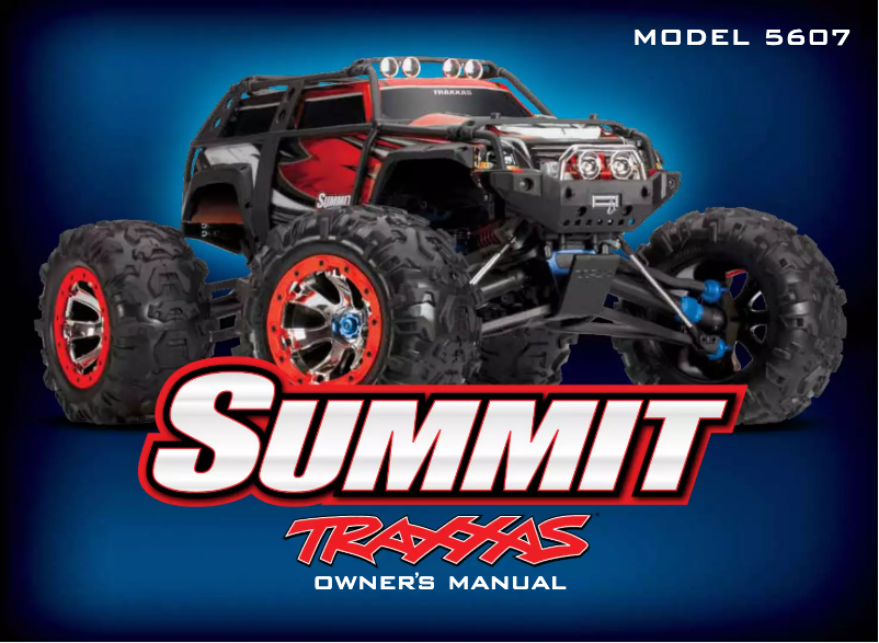 Page 1 de la notice Manuel utilisateur Traxxas Summit