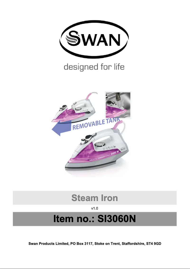 Page 1 de la notice Manuel utilisateur Swan SI3060N