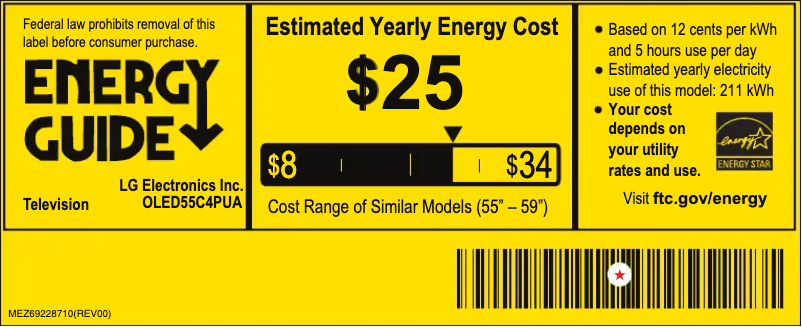 Image de la première page du manuel de l'appareil OLED55C4PUA