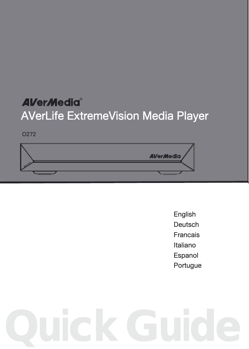 Page 1 de la notice Manuel utilisateur AVerMedia AVerLife Extreme Vision
