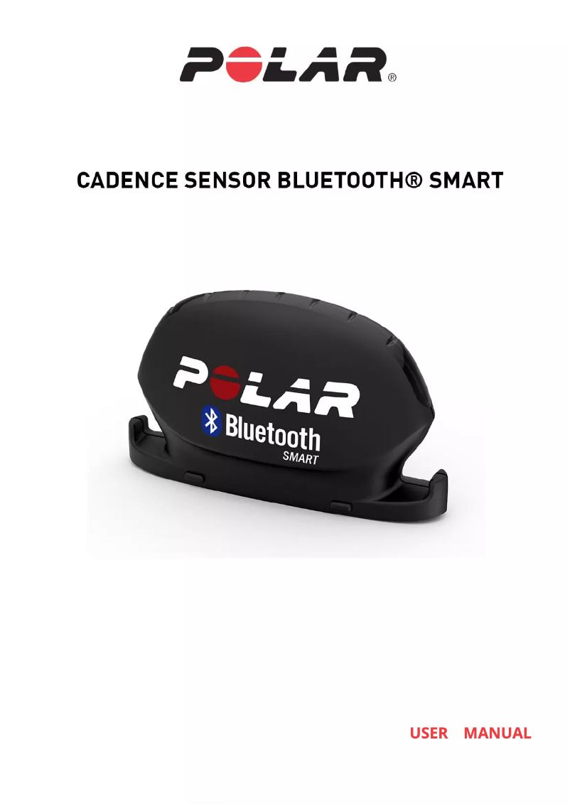 Image de la première page du manuel de l'appareil Cadence Sensor Y6