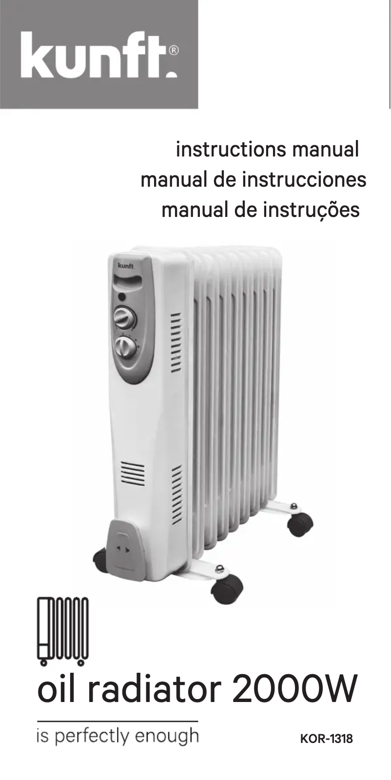 Image de la première page du manuel de l'appareil KOR-1318