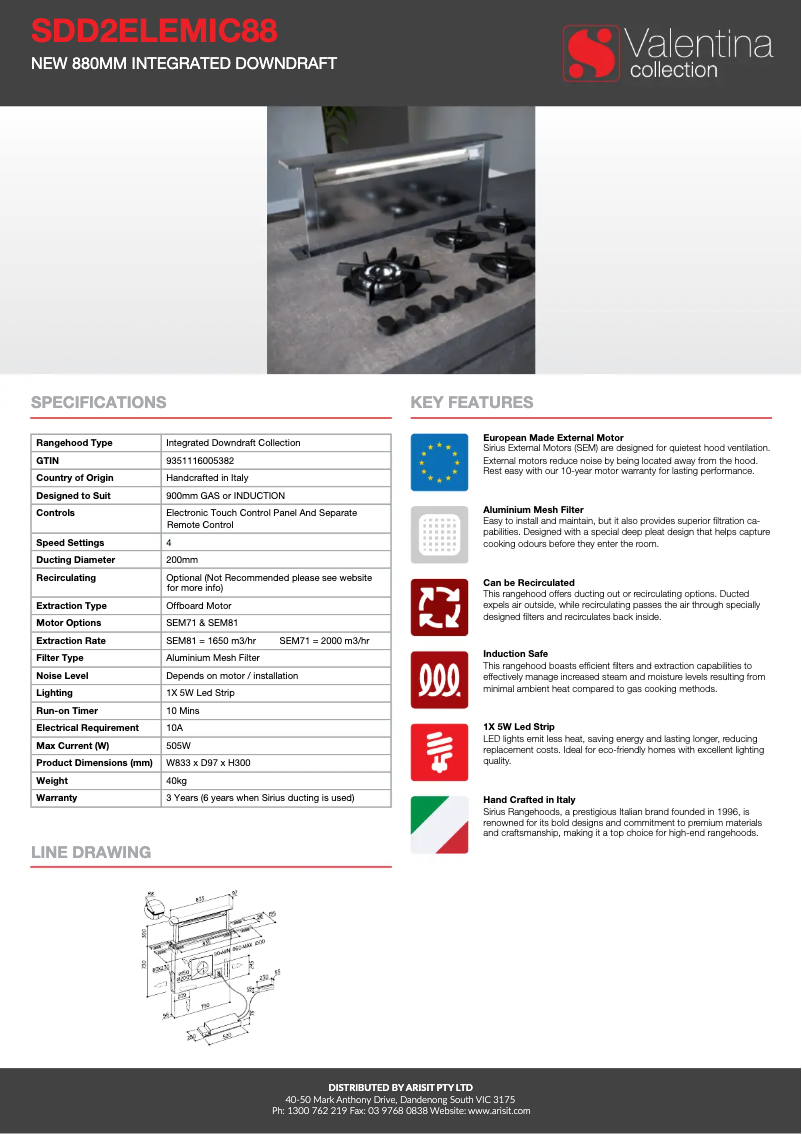 Image de la première page du manuel de l'appareil SDD2ELEMIC88