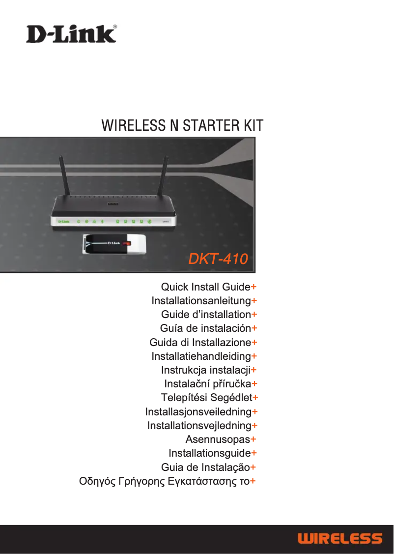 Page 1 de la notice Manuel utilisateur D-Link DKT-410