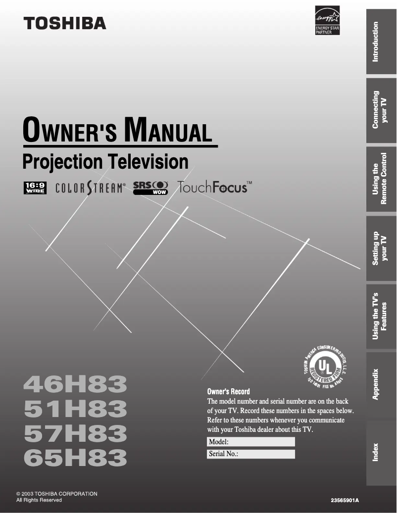 Image de la première page du manuel de l'appareil 51H83