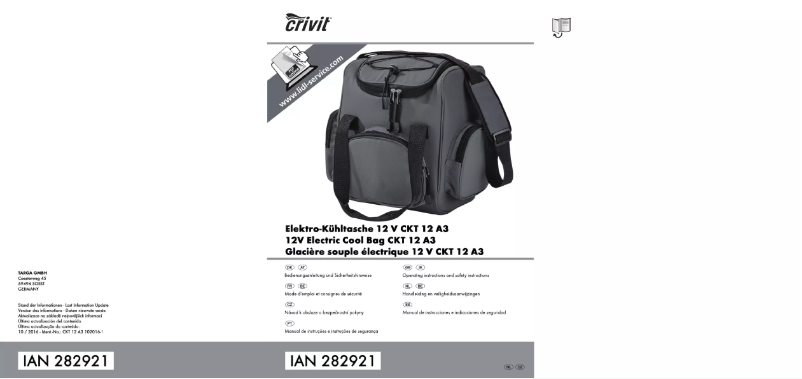 Image de la première page du manuel de l'appareil CKT 12 A3