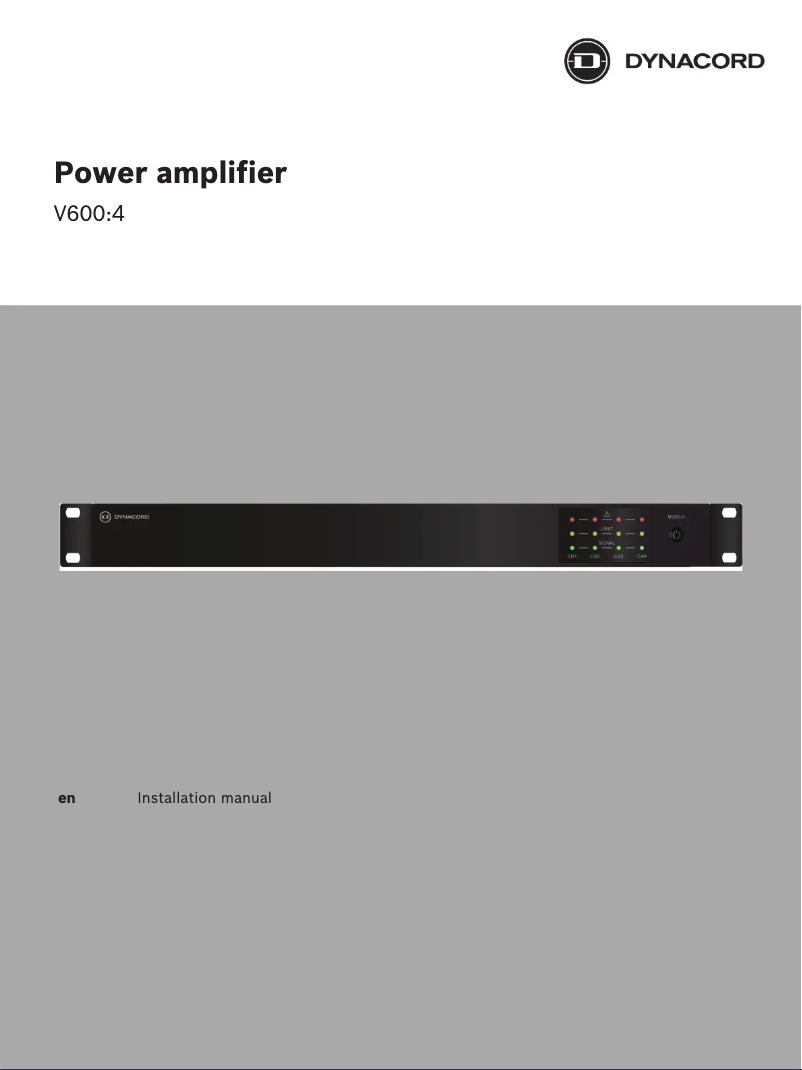 Image de la première page du manuel de l'appareil V600:4