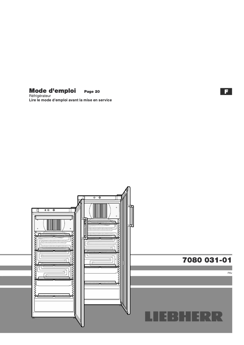 Page 1 de la notice Manuel utilisateur Liebherr FKvsl 2610 Premium