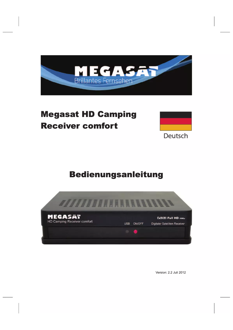 Page 1 de la notice Manuel utilisateur Megasat HD Camping Receiver Comfort