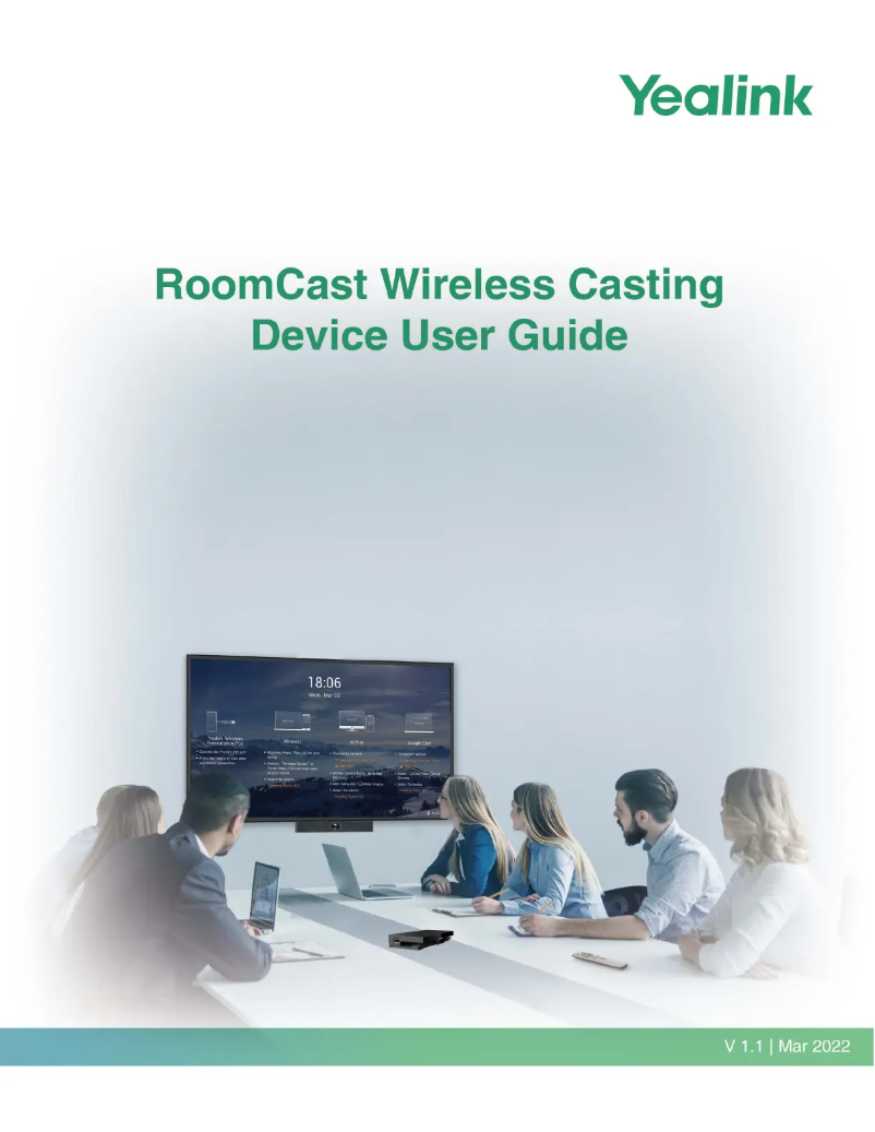 Image de la première page du manuel de l'appareil RoomCast