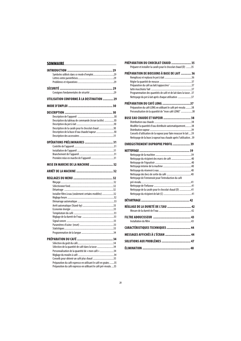 Page n°1 - Manuel utilisateur DeLonghi PrimaDonna Exclusive ESAM 6900.M