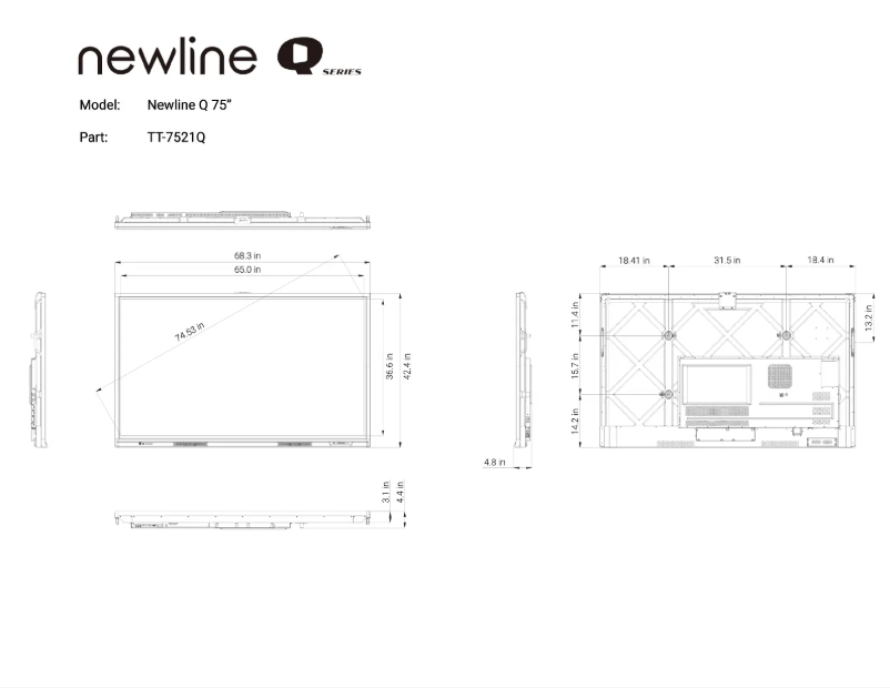 Image de la première page du manuel de l'appareil TT-7521Q