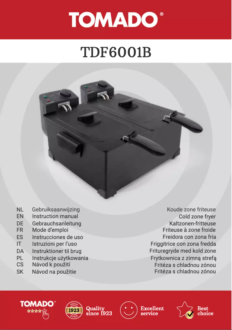 Page 1 de la notice Mode d'emploi Tomado TDF6001B