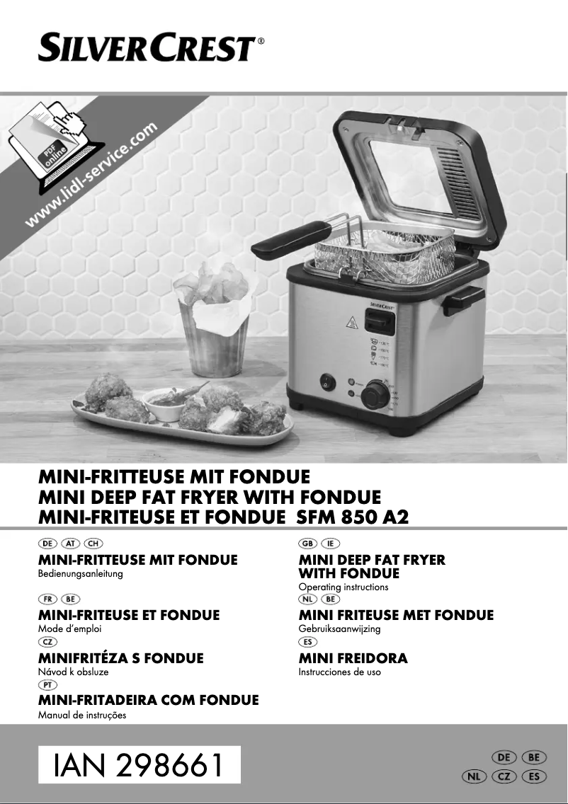 Image de la première page du manuel de l'appareil SFM 850 A1