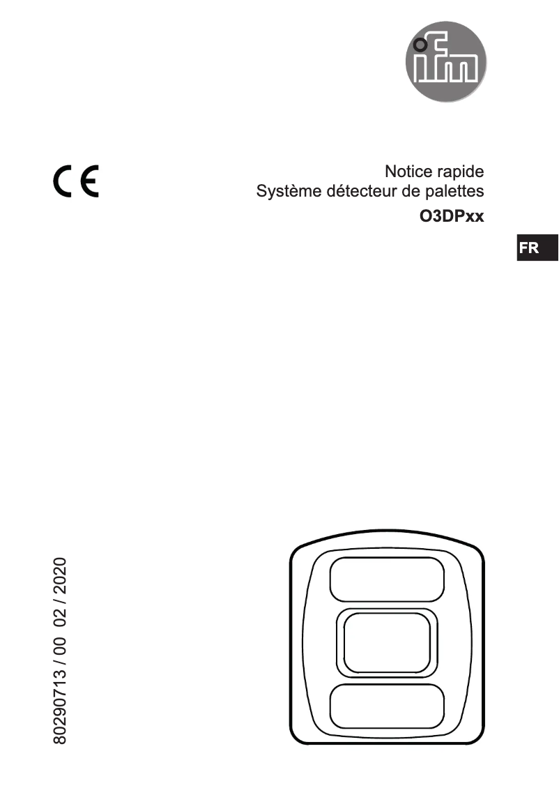 Page n°1 - Manuel utilisateur IFM O3DP21