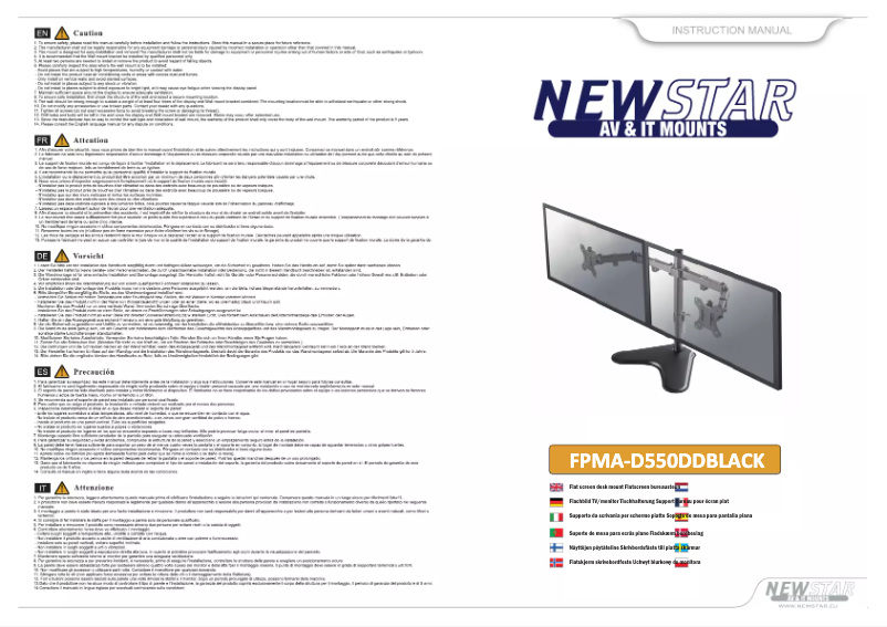 Image de la première page du manuel de l'appareil FPMA-D550DDBLACK