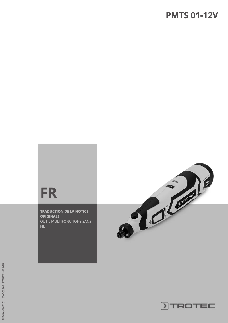 Image de la première page du manuel de l'appareil PMTS 01-12V