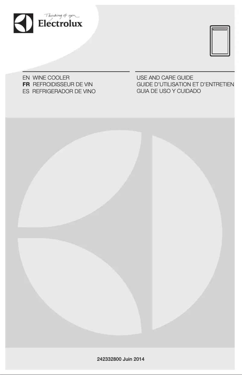 Page 1 de la notice Manuel utilisateur Electrolux EI24WL10QS