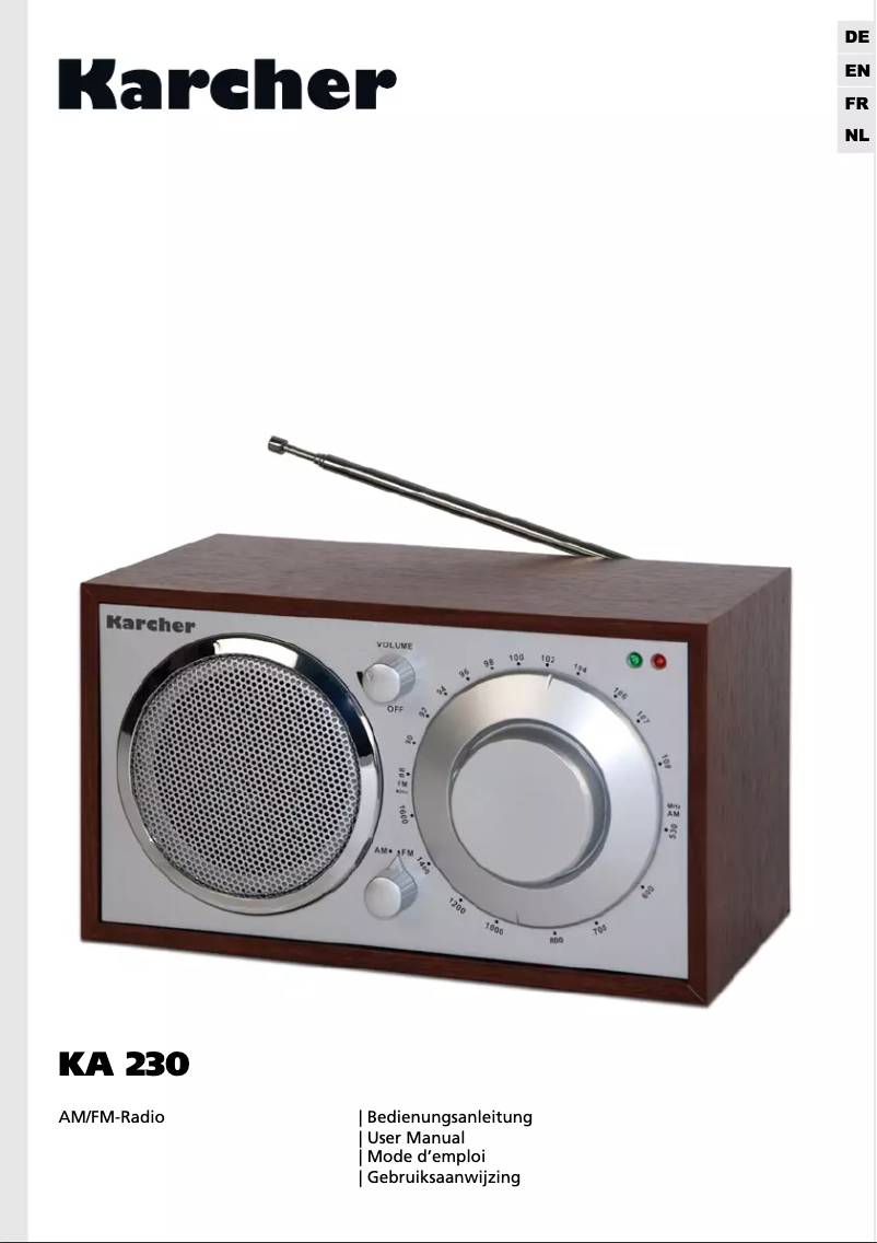 Imagen de la primera página del manual del dispositivo KA 230