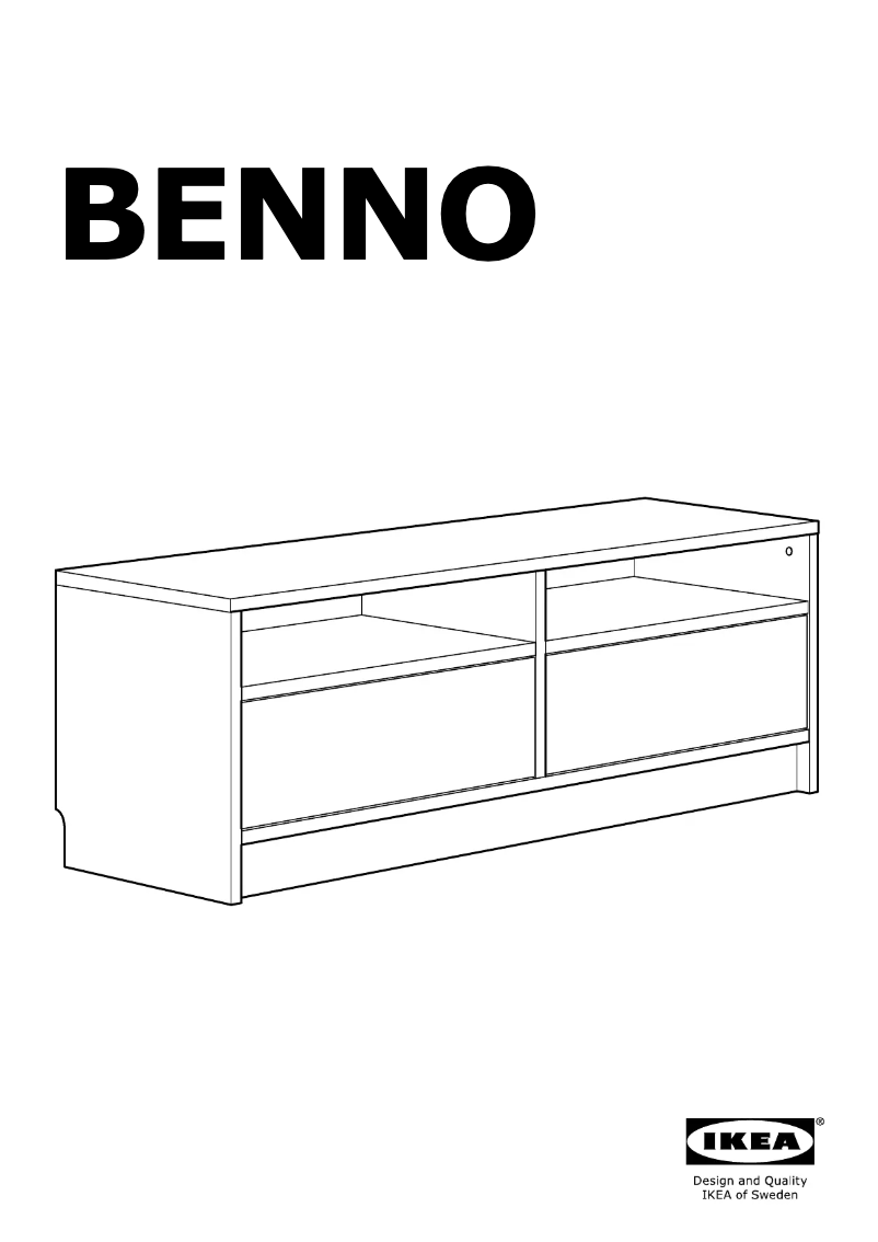 Page 1 de la notice Manuel utilisateur Ikea BENNO 105.066.50