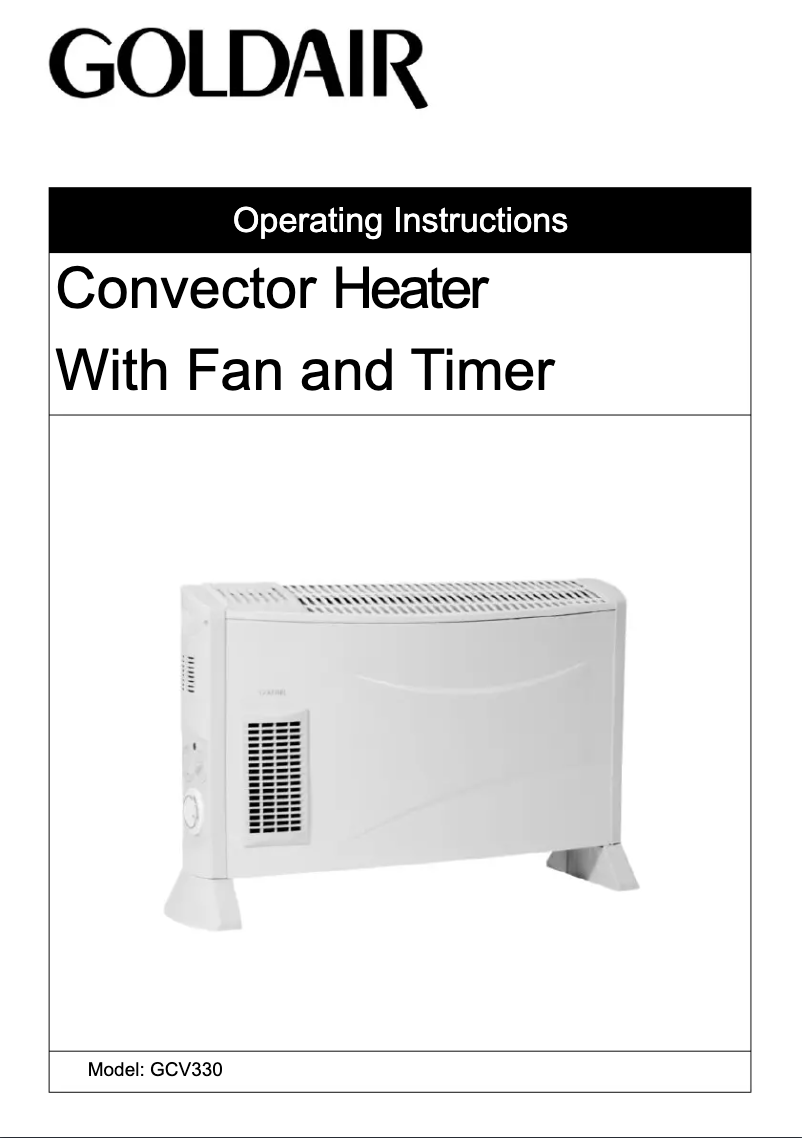 Página 1 del manual Manual de usuario GoldAir GCV330