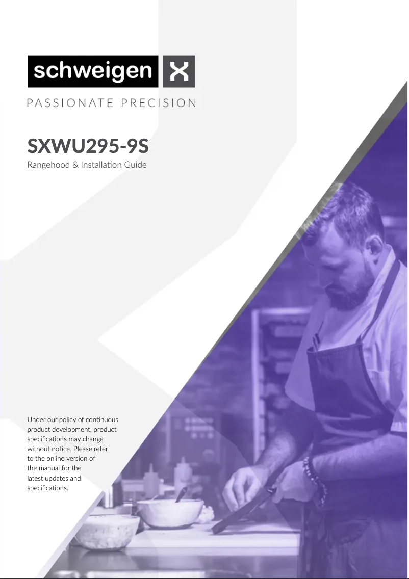 Imagen de la primera página del manual del dispositivo SXWU295-9S