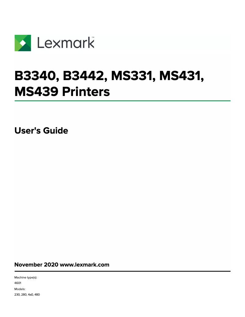 Image de la première page du manuel de l'appareil MS431