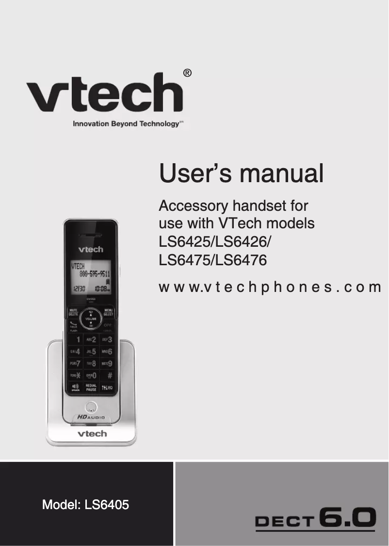 Página 1 del manual Manual de usuario Vtech LS6405
