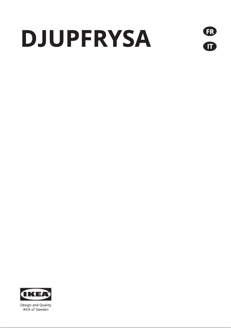 Image de la première page du manuel de l'appareil DJUPFRYSA 304.964.19
