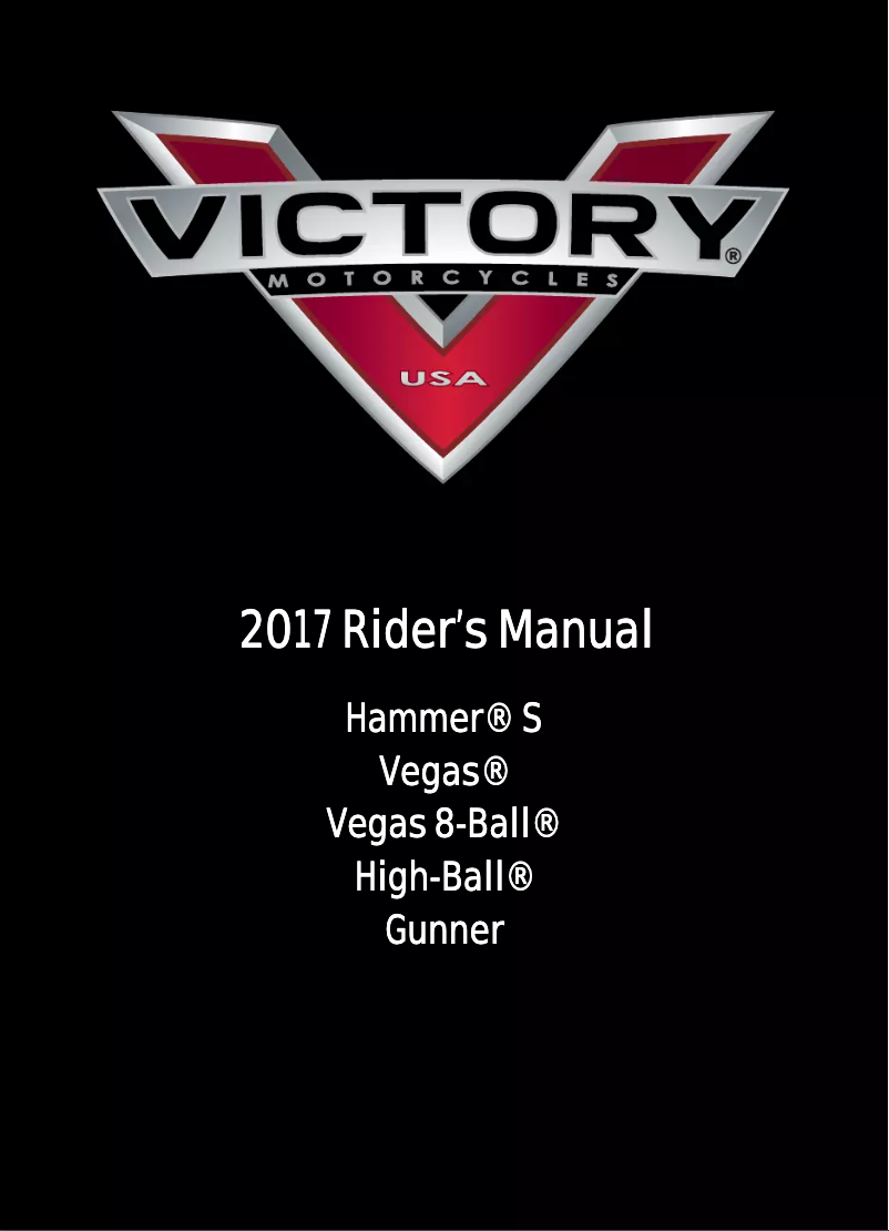 Page n°1 - Manuel utilisateur Victory Vegas (2017)