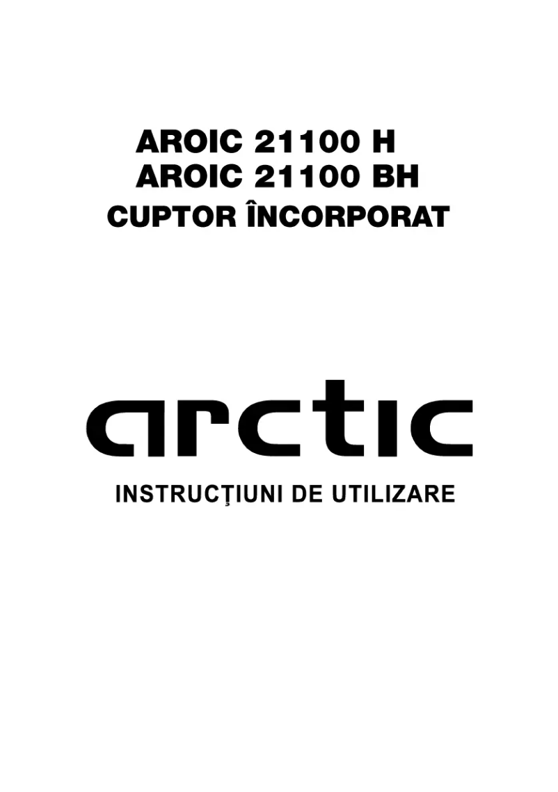 Page n°1 - Manuel utilisateur Arctic Cooling AROIC 21100 BH